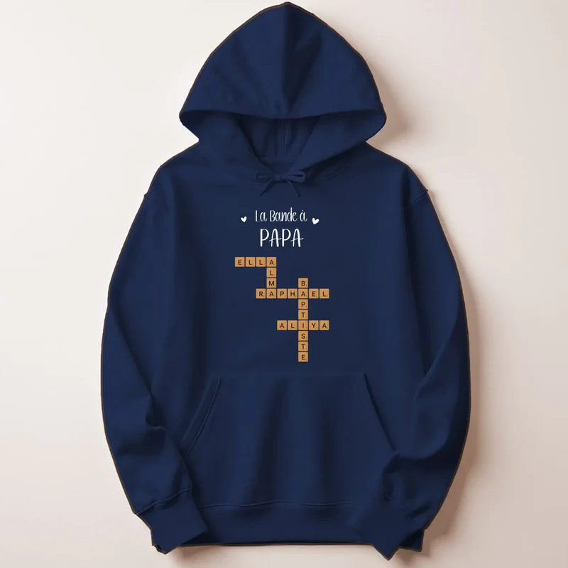 Pull personnalisé papa - Scrabble