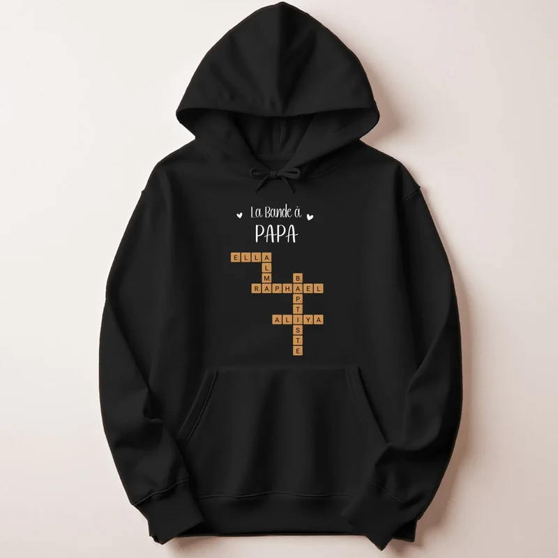 Pull personnalisé papa - Scrabble