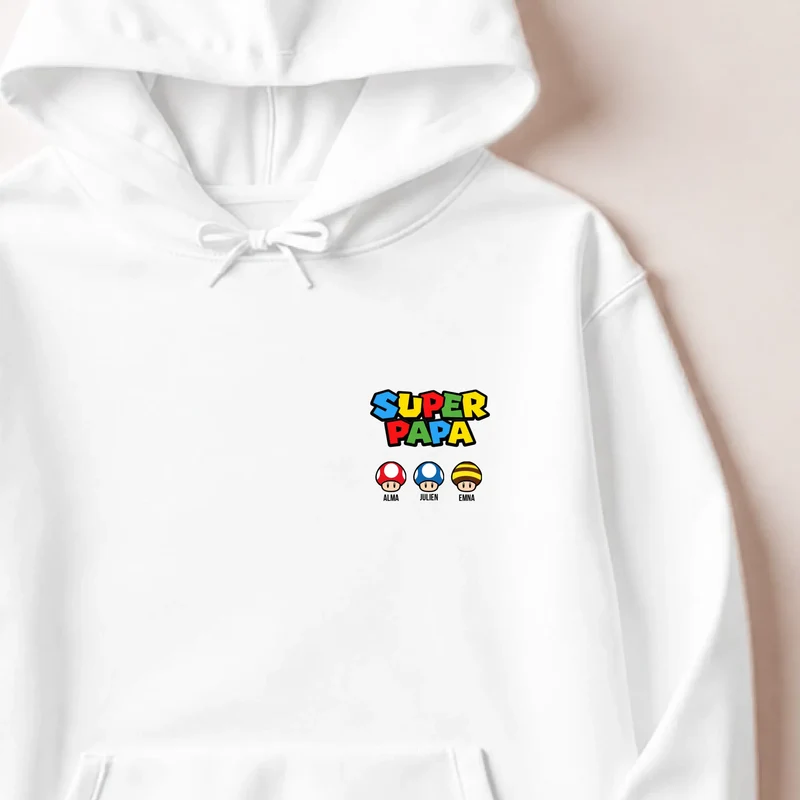 Pull personnalisé papa - super papa