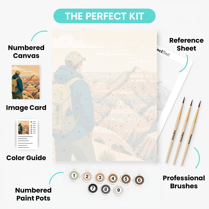 Badlands Overlook - Paint by Numbers Kit