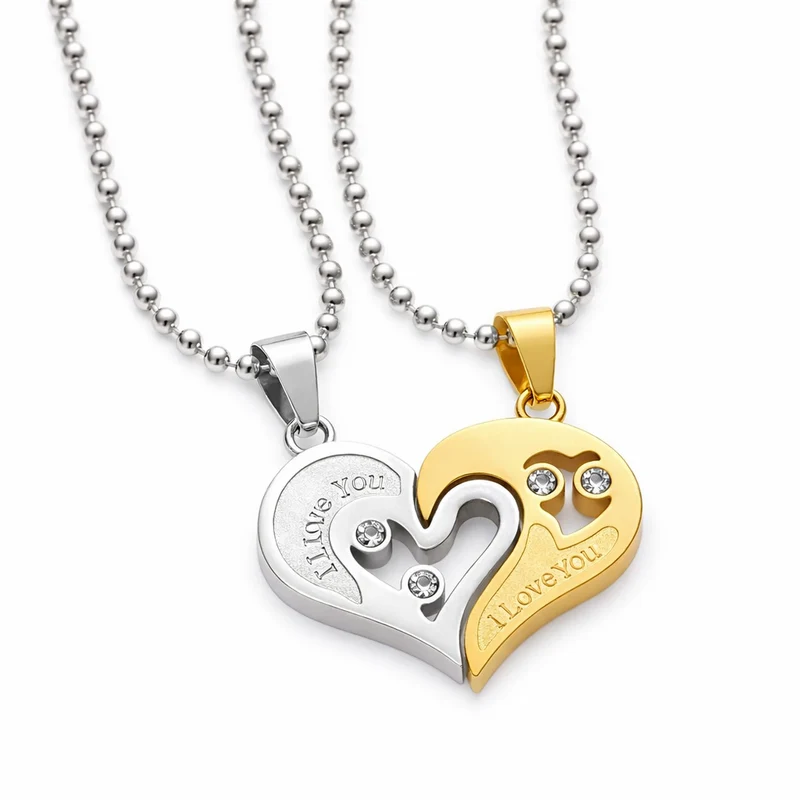 Pärchen Kette Mit Gravur Silber