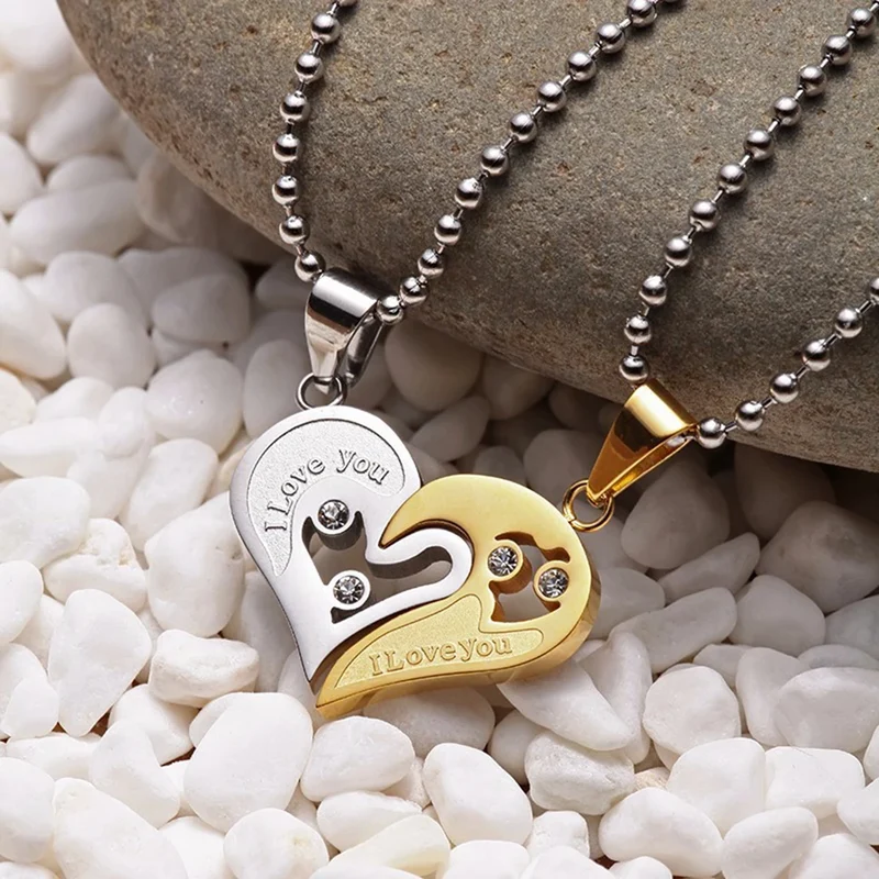 Pärchen Kette Mit Gravur Silber
