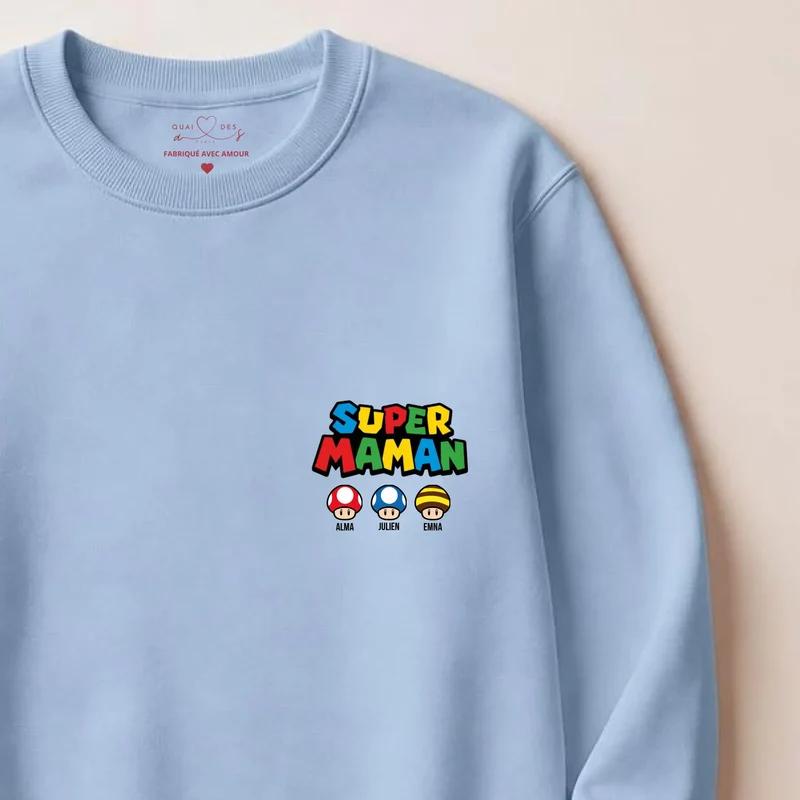 Pull personnalisé maman - super maman