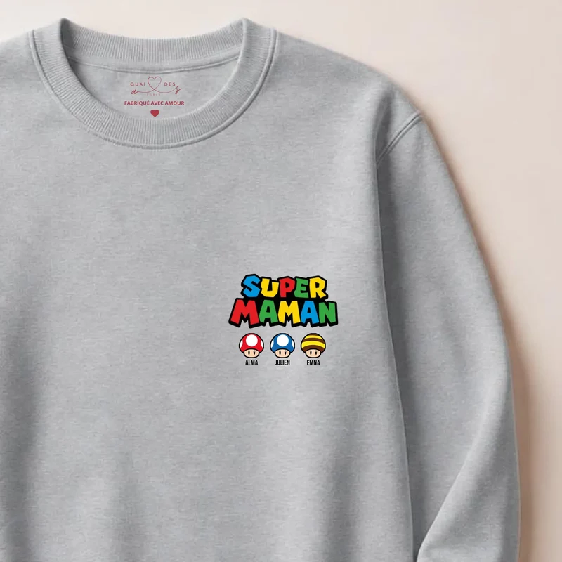 Pull personnalisé maman - super maman