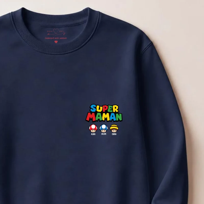 Pull personnalisé maman - super maman