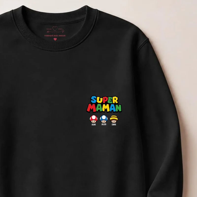 Pull personnalisé maman - super maman