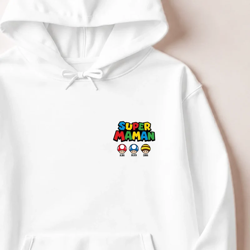 Pull personnalisé maman - super maman