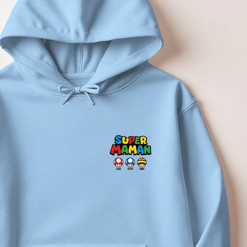 Pull personnalisé maman - super maman