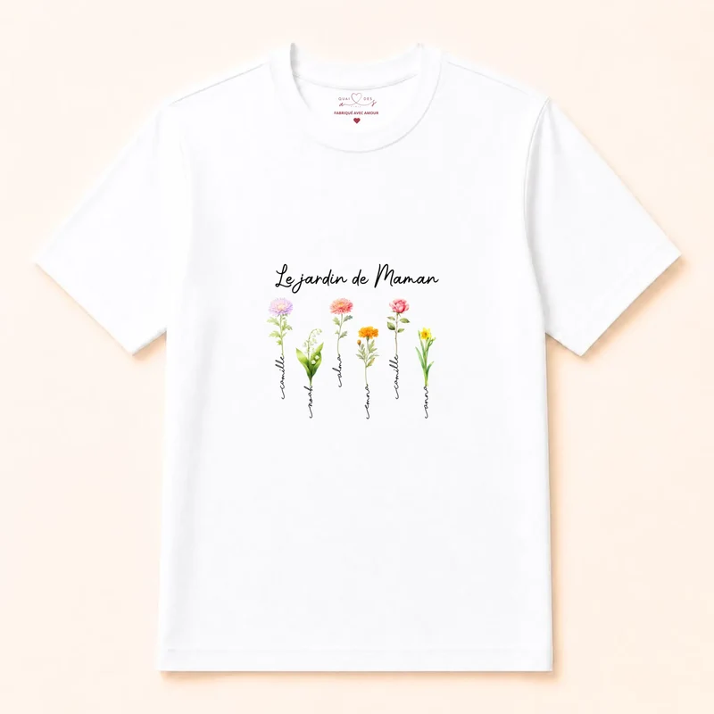 Pull personnalisé fête des mères - le jardin de maman