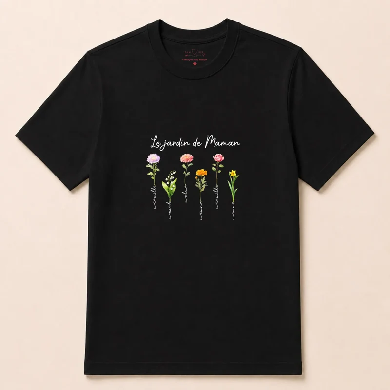 Pull personnalisé fête des mères - le jardin de maman
