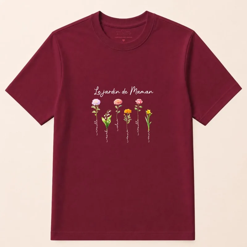 Pull personnalisé fête des mères - le jardin de maman