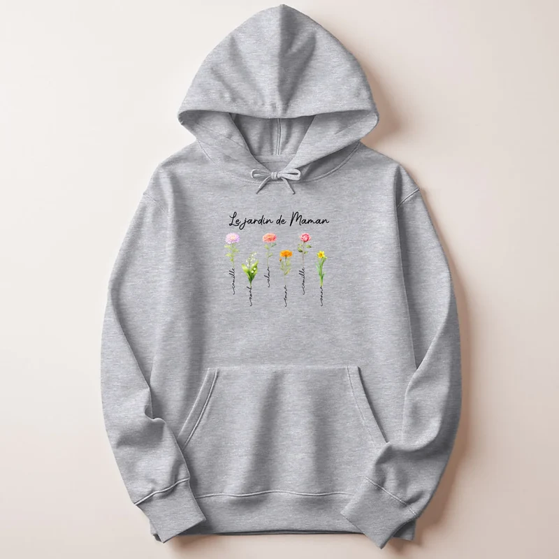 Pull personnalisé fête des mères - le jardin de maman