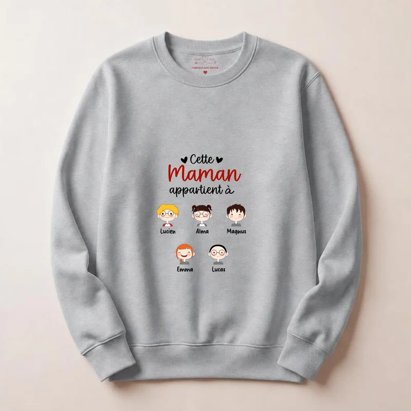 Pull personnalisé maman - cette maman appartient à