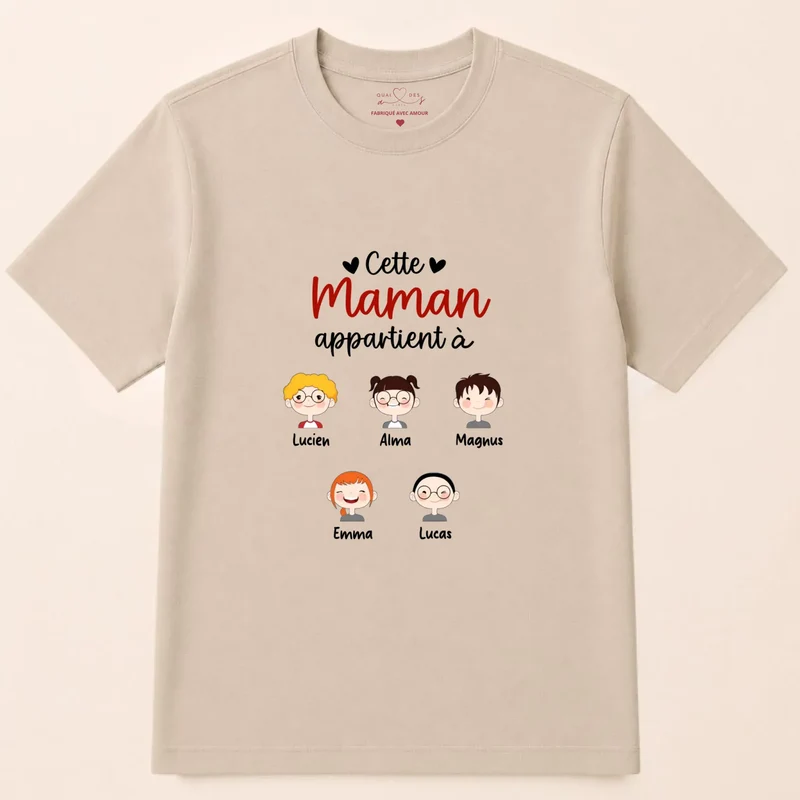 Pull personnalisé maman - cette maman appartient à