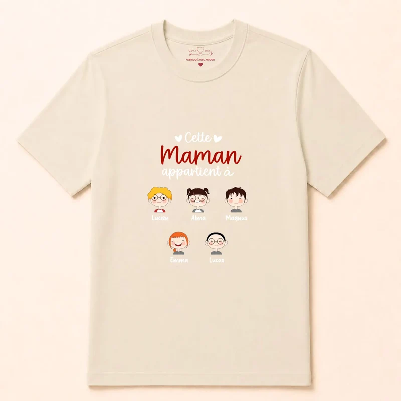 Pull personnalisé maman - cette maman appartient à