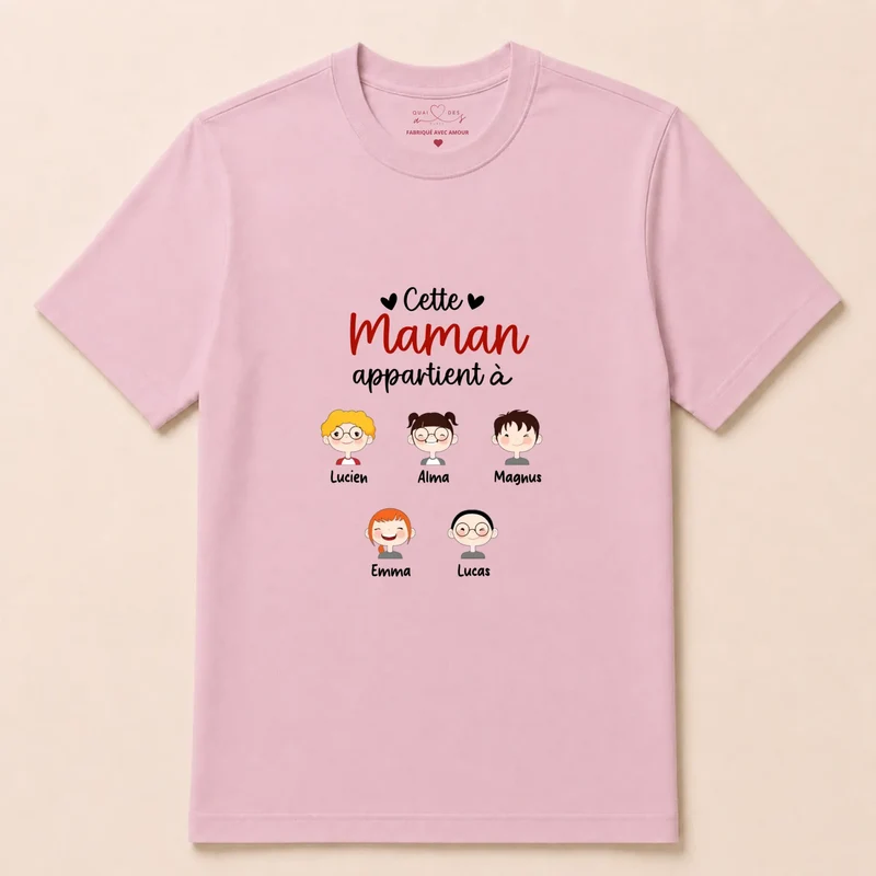 Pull personnalisé maman - cette maman appartient à