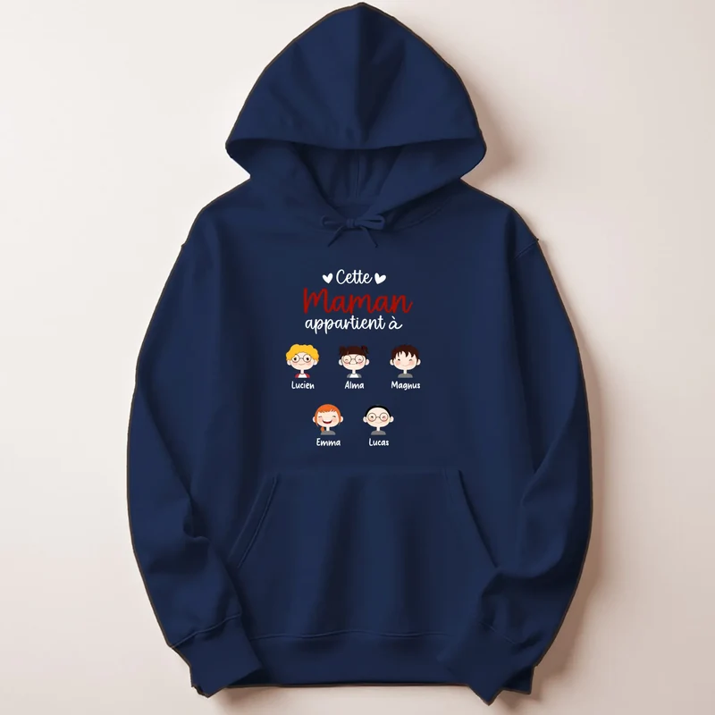 Pull personnalisé maman - cette maman appartient à