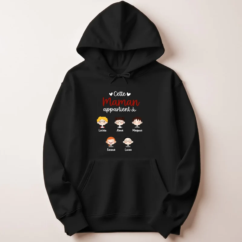 Pull personnalisé maman - cette maman appartient à