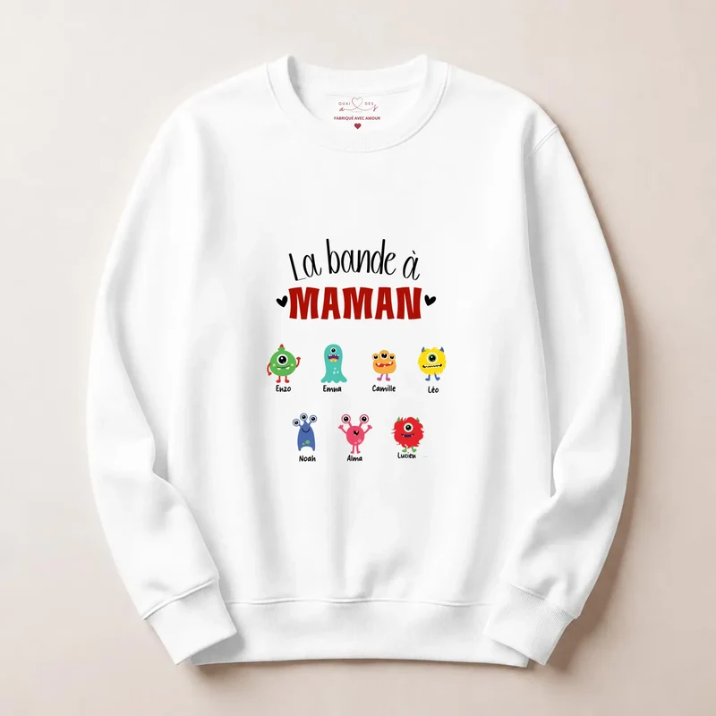 Pull personnalisé jeune maman - la bande à maman