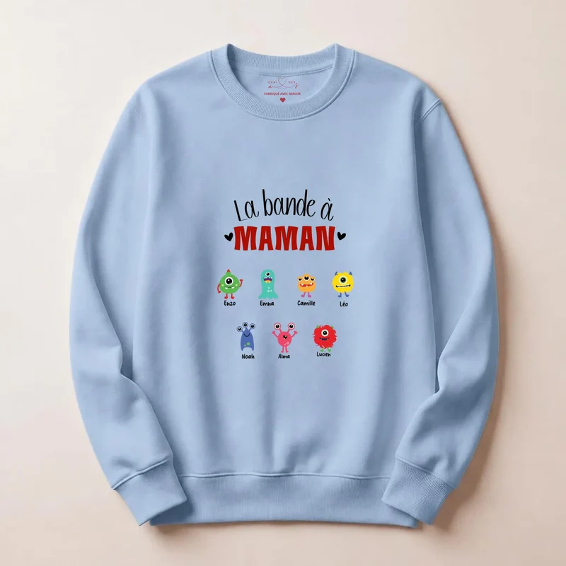 Pull personnalisé jeune maman - la bande à maman