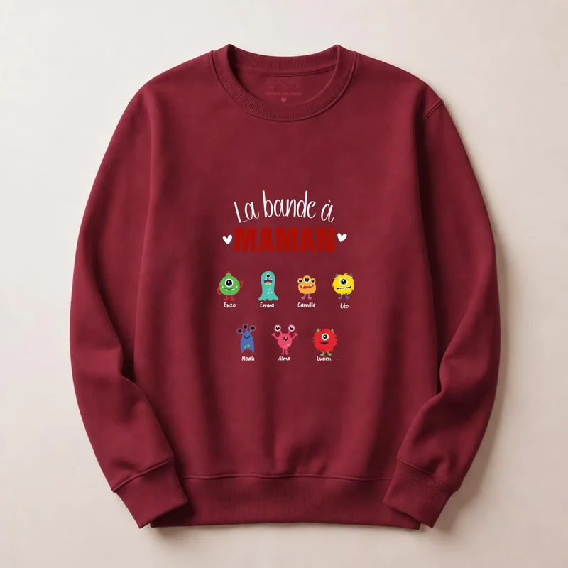 Pull personnalisé jeune maman - la bande à maman