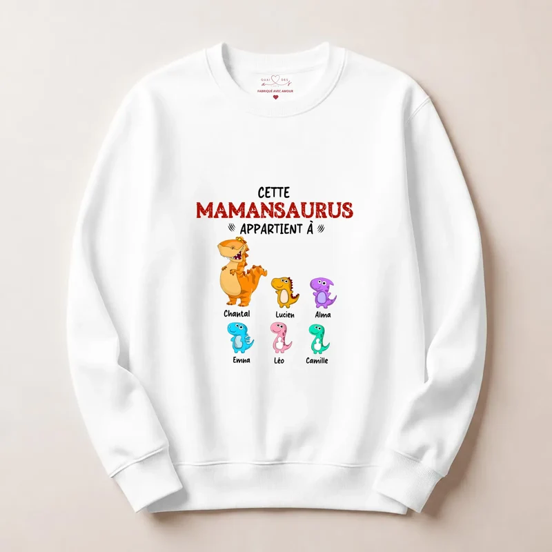 Pull personnalisé maman - mamansaurus