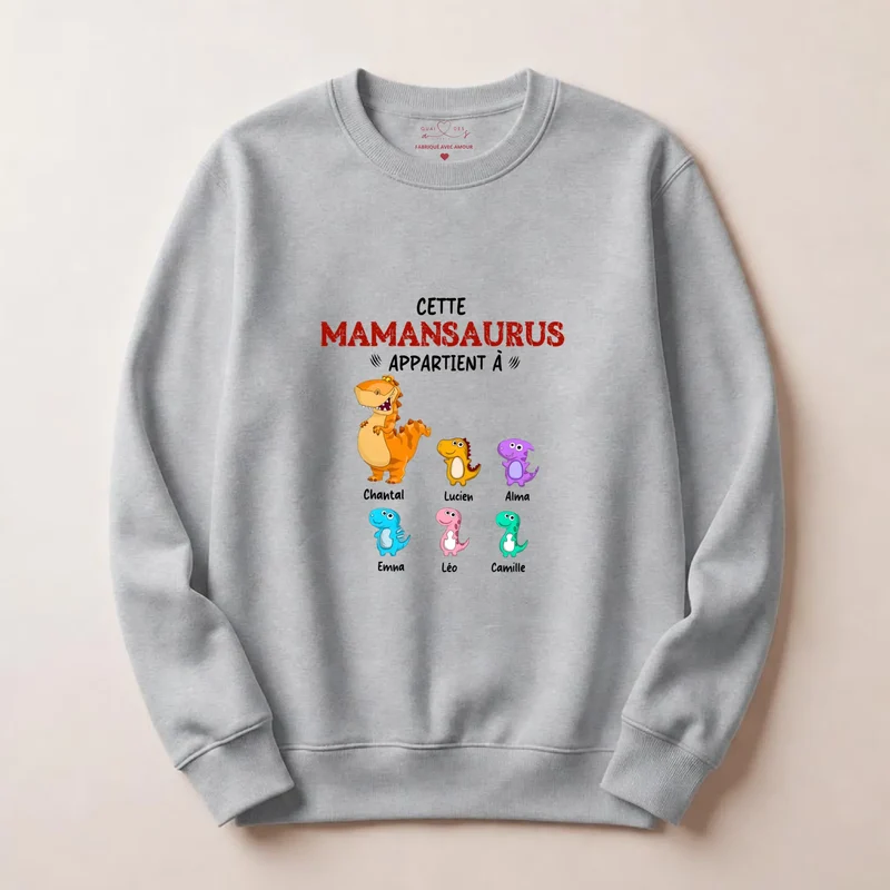 Pull personnalisé maman - mamansaurus