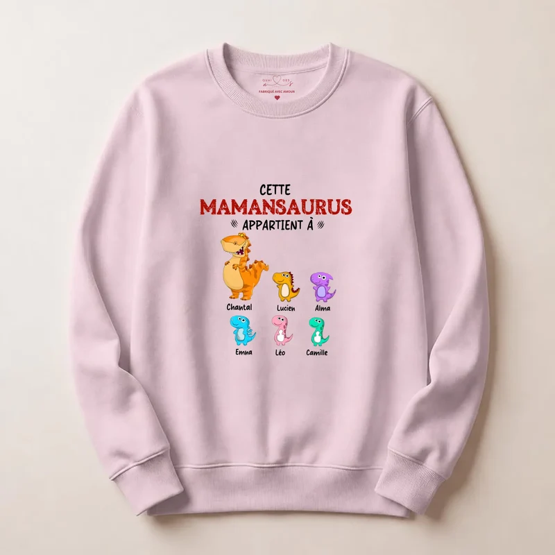 Pull personnalisé maman - mamansaurus