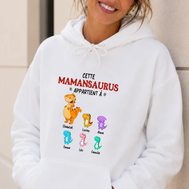 Pull personnalisé maman - mamansaurus