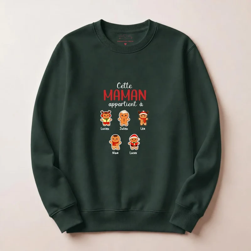 Pull personnalisé maman Noël - cette maman appartient à