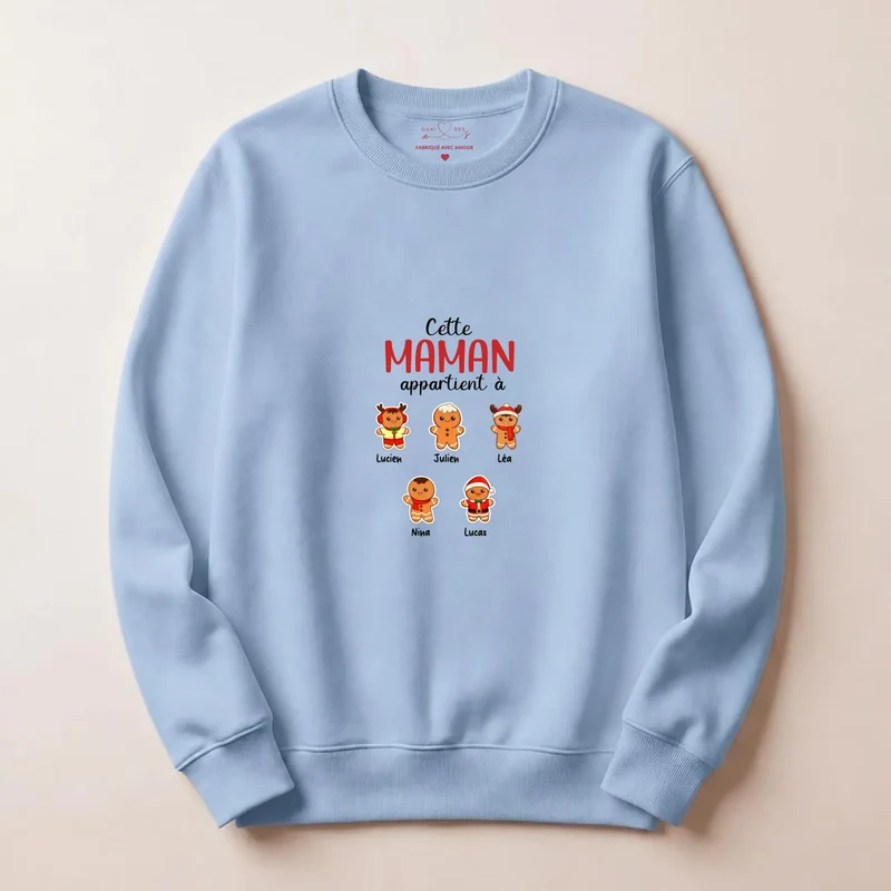 Pull personnalisé maman Noël - cette maman appartient à