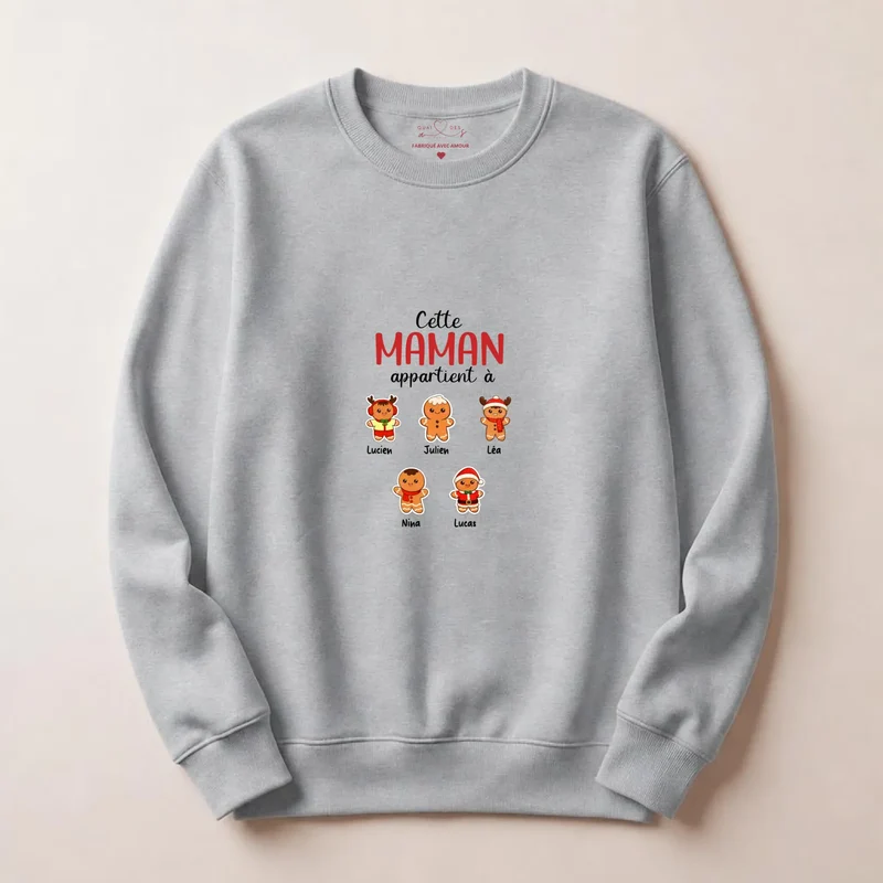 Pull personnalisé maman Noël - cette maman appartient à