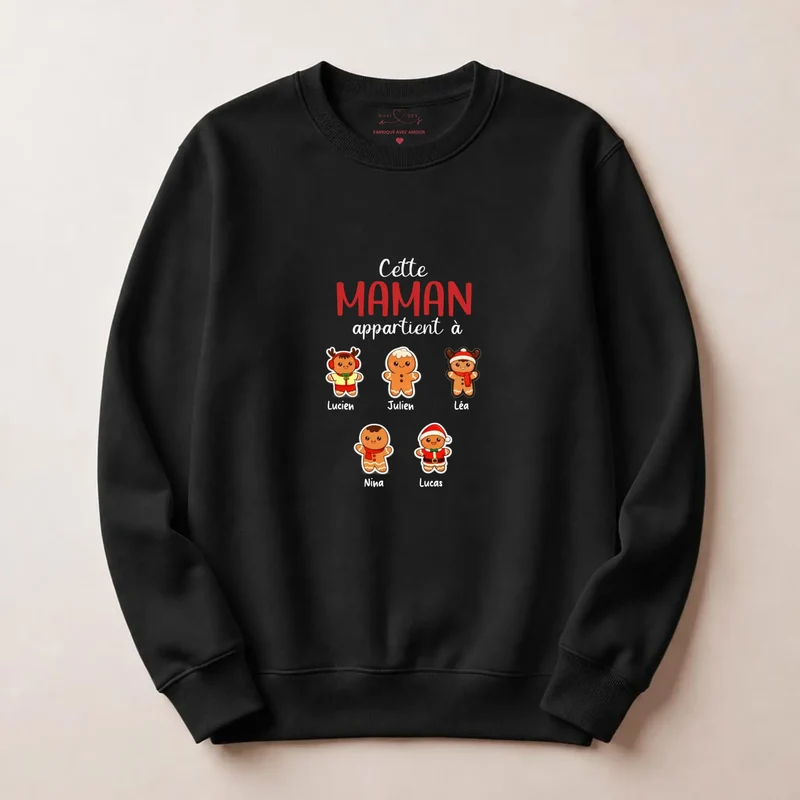 Pull personnalisé maman Noël - cette maman appartient à