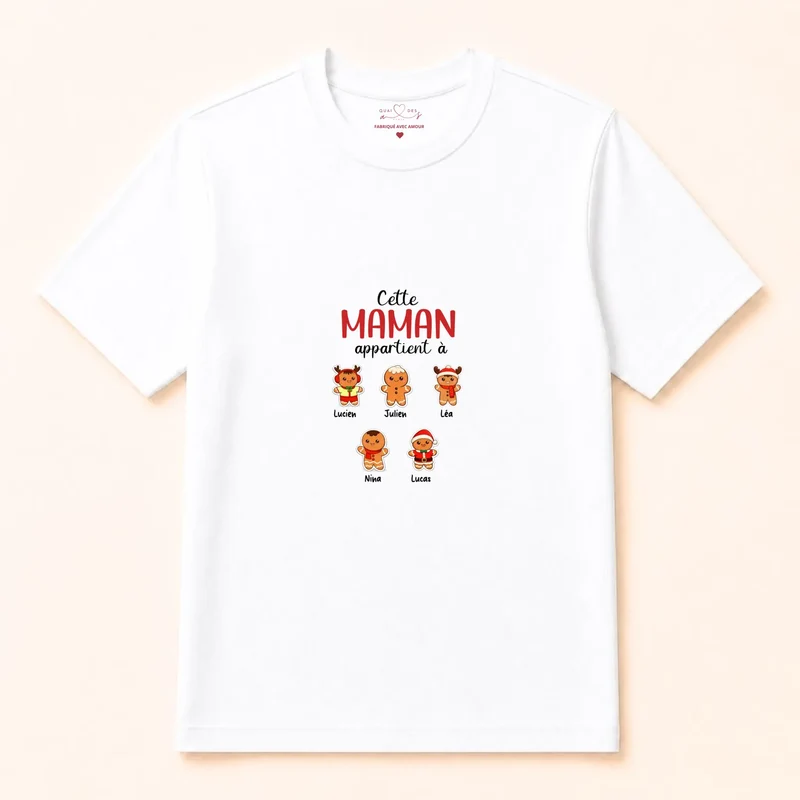 Pull personnalisé maman Noël - cette maman appartient à