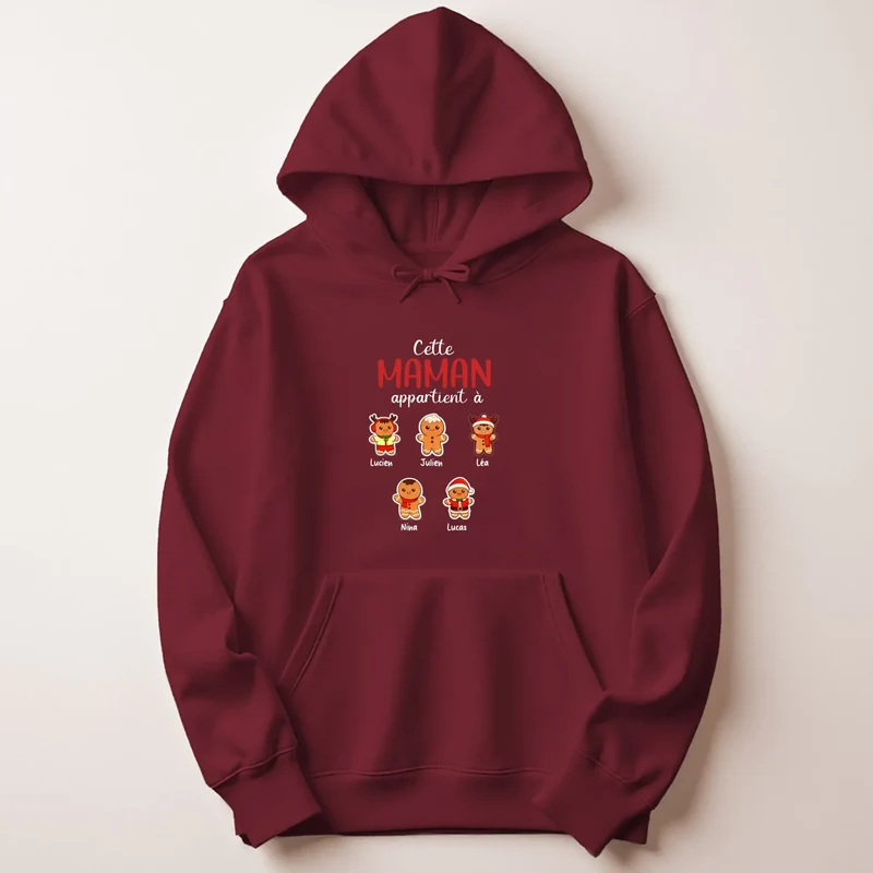 Pull personnalisé maman Noël - cette maman appartient à