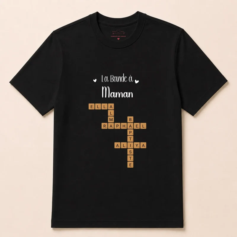 Pull personnalisé anniversaire maman - Scrabble