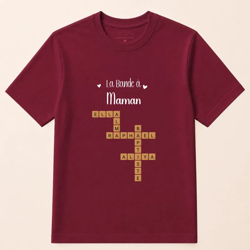 Pull personnalisé anniversaire maman - Scrabble