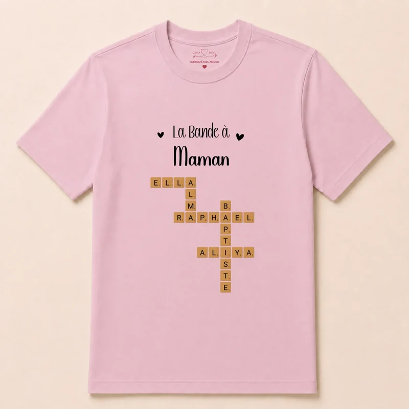 Pull personnalisé anniversaire maman - Scrabble