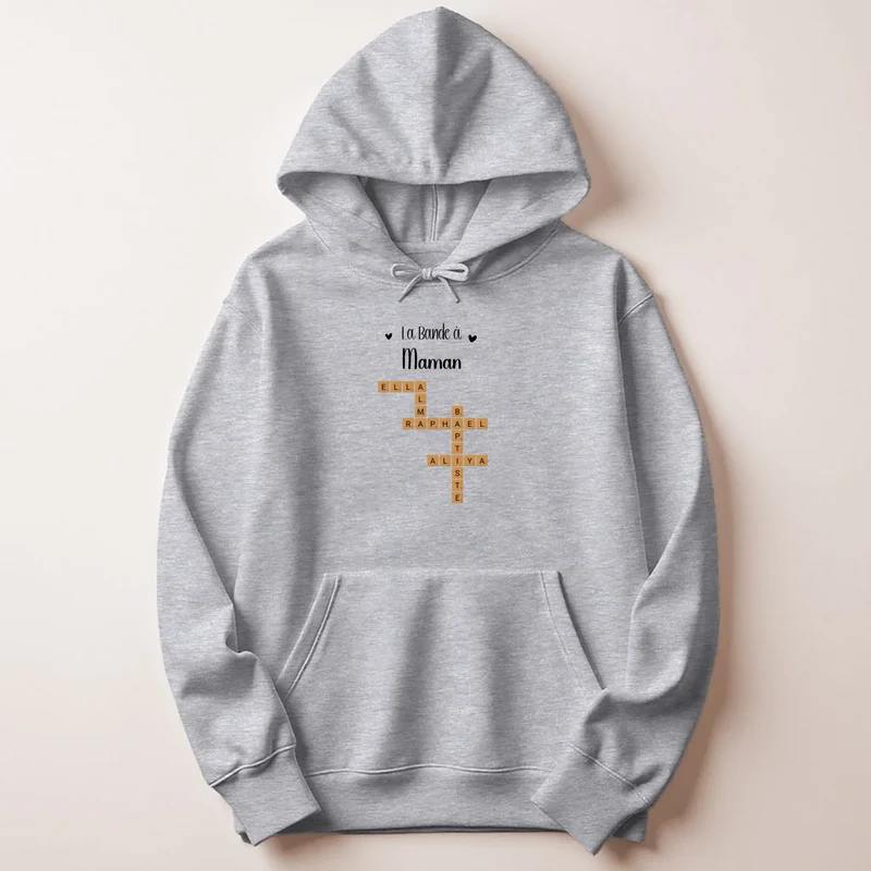 Pull personnalisé anniversaire maman - Scrabble