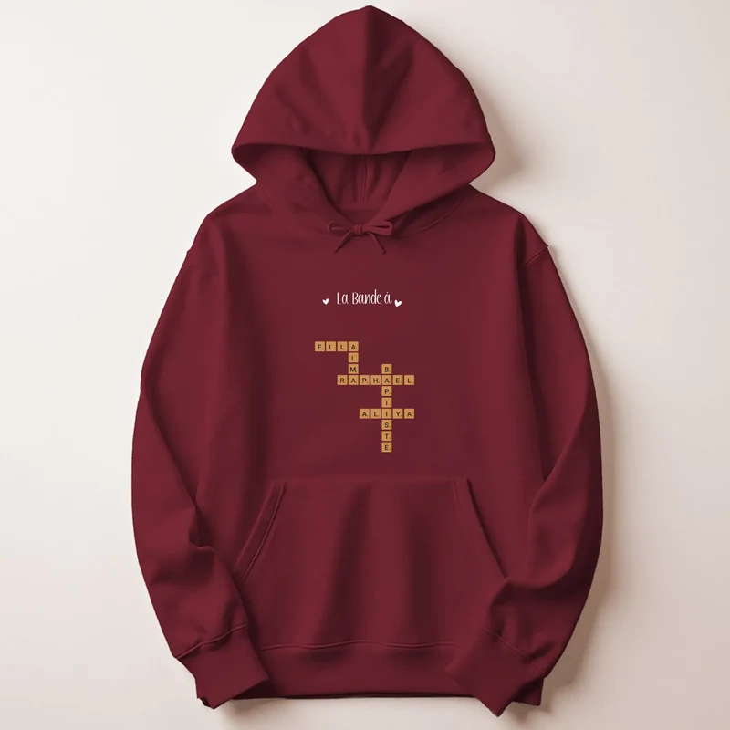 Pull personnalisé anniversaire maman - Scrabble