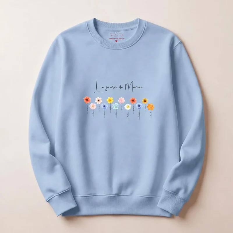 Pull personnalisé maman - le jardin de maman