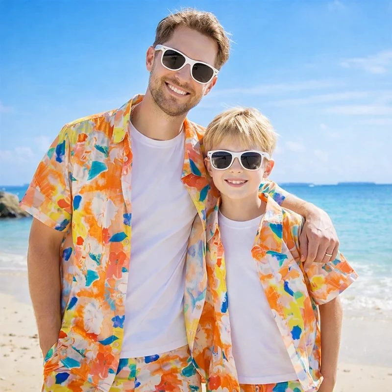 Dad And Son Matching Flannel Shirts