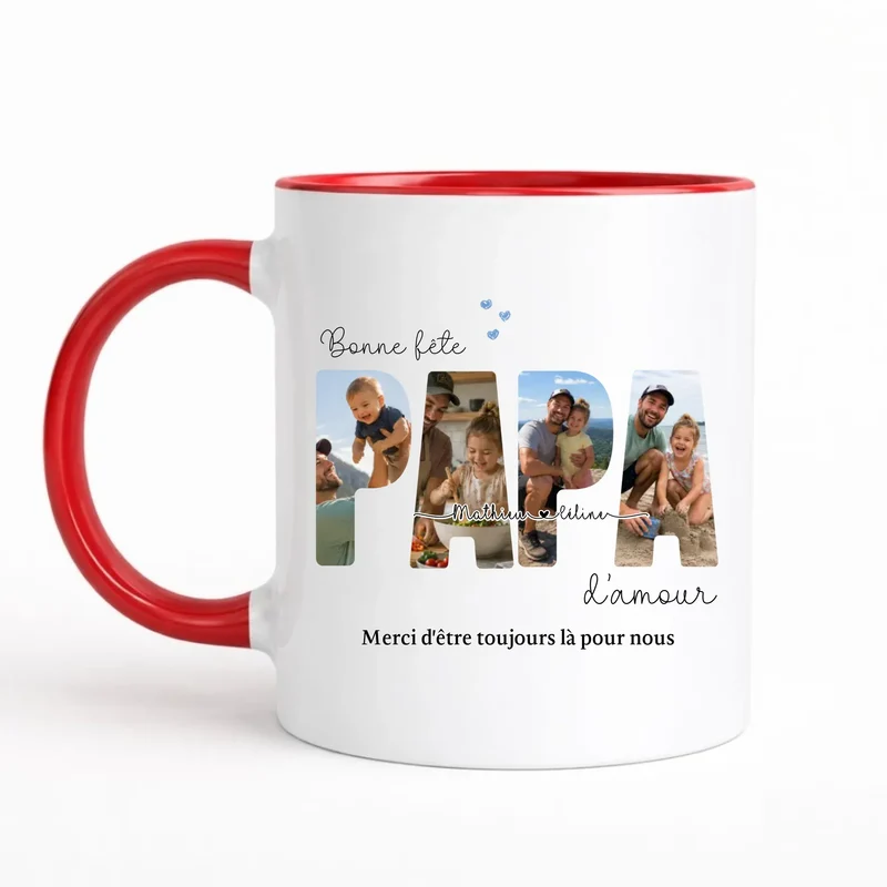 Mug Personnalisé Photo - Bonne fête papa