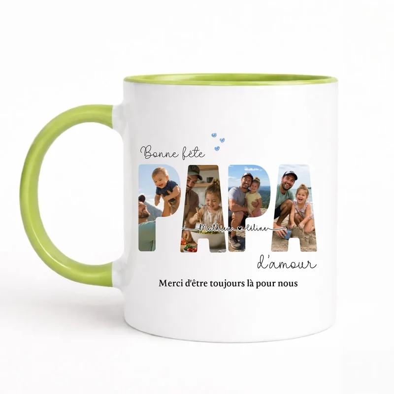 Mug Personnalisé Photo - Bonne fête papa