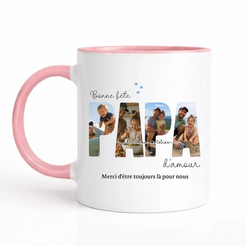 Mug Personnalisé Photo - Bonne fête papa