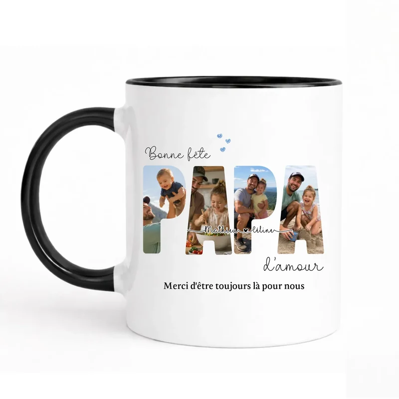 Mug Personnalisé Photo - Bonne fête papa