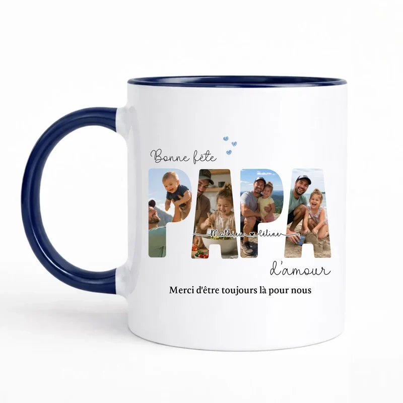 Mug Personnalisé Photo - Bonne fête papa