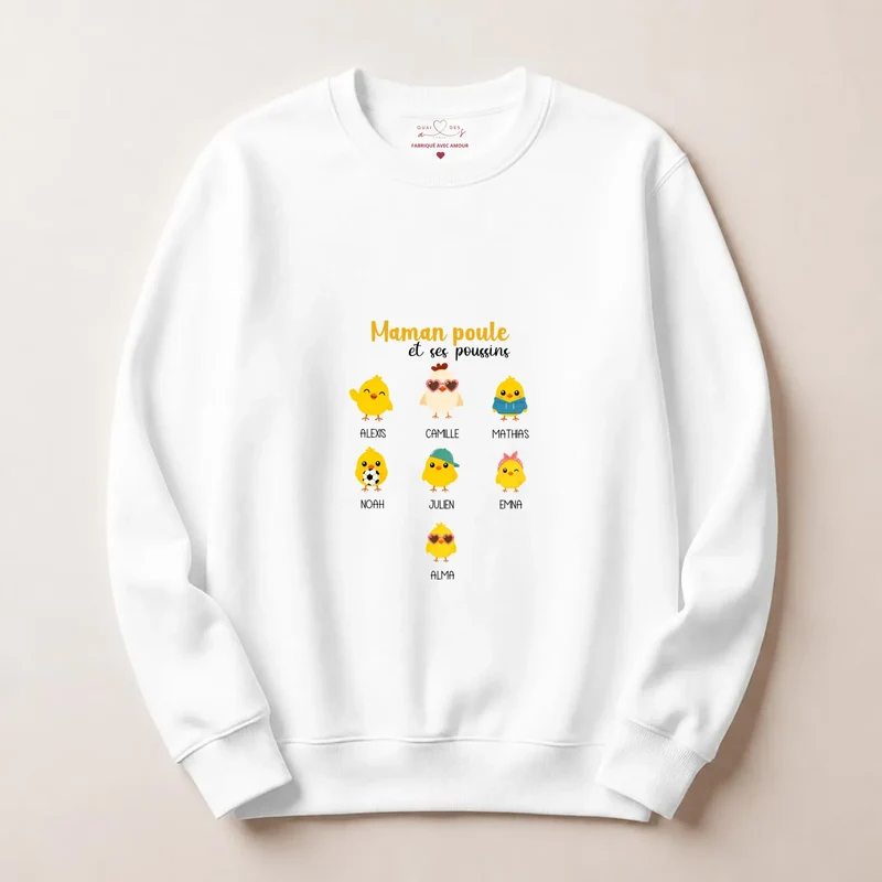 Pull personnalisé maman - maman poule