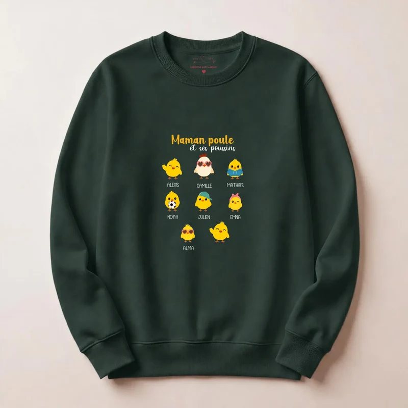 Pull personnalisé maman - maman poule