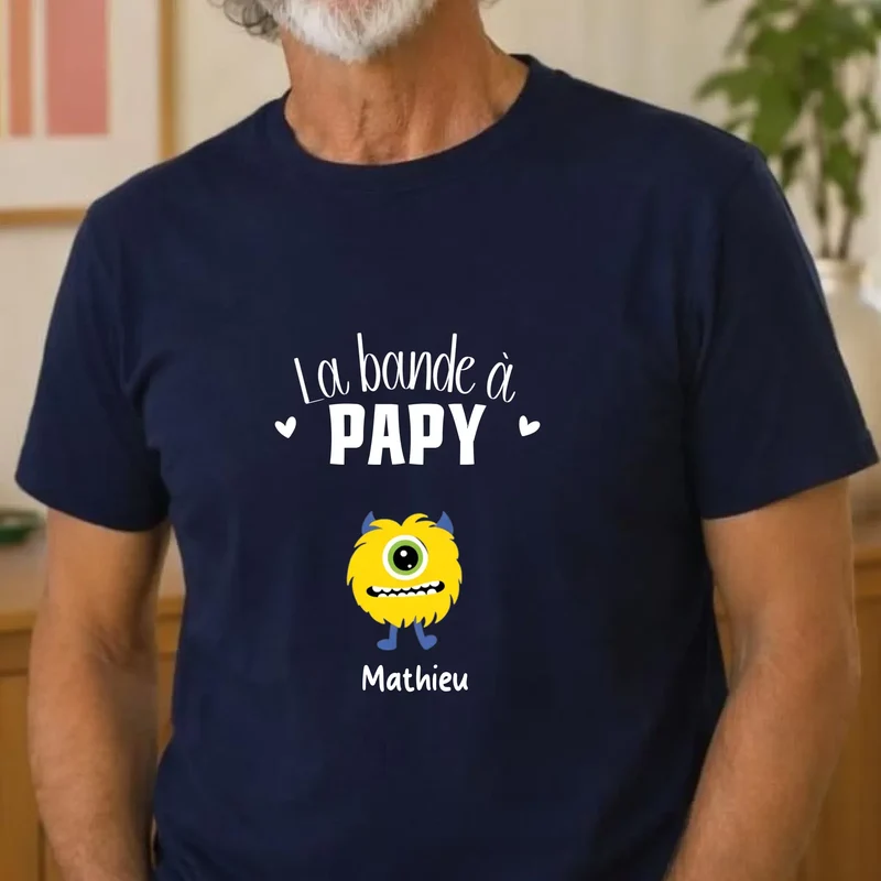 T-shirt personnalisé papy - la bande à papy
